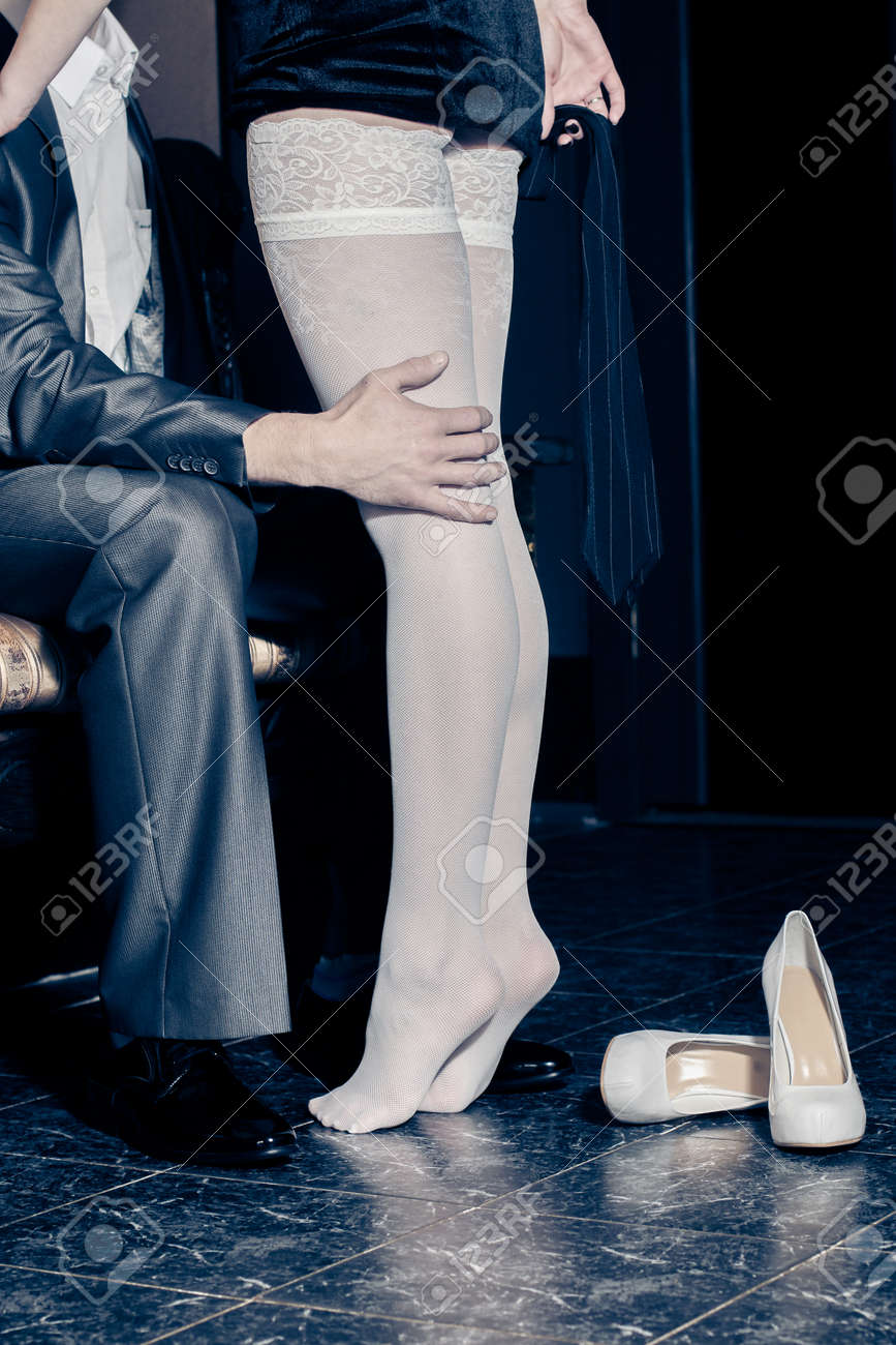 Girl in Nylons weiß zu verführen Girl in Nylons weiß zu verführen