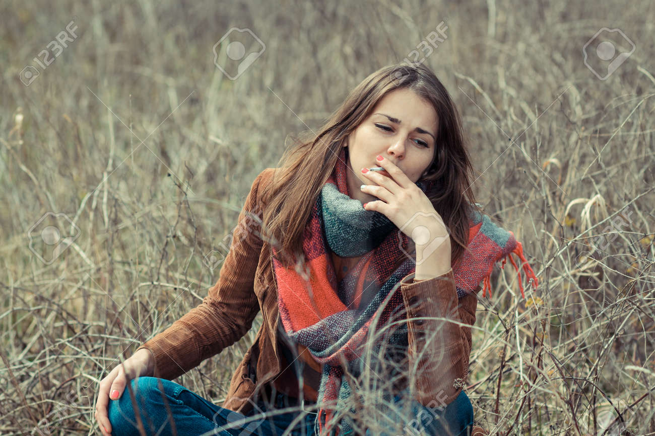 Hipster Girl Smoking Hipster Girl Smoking