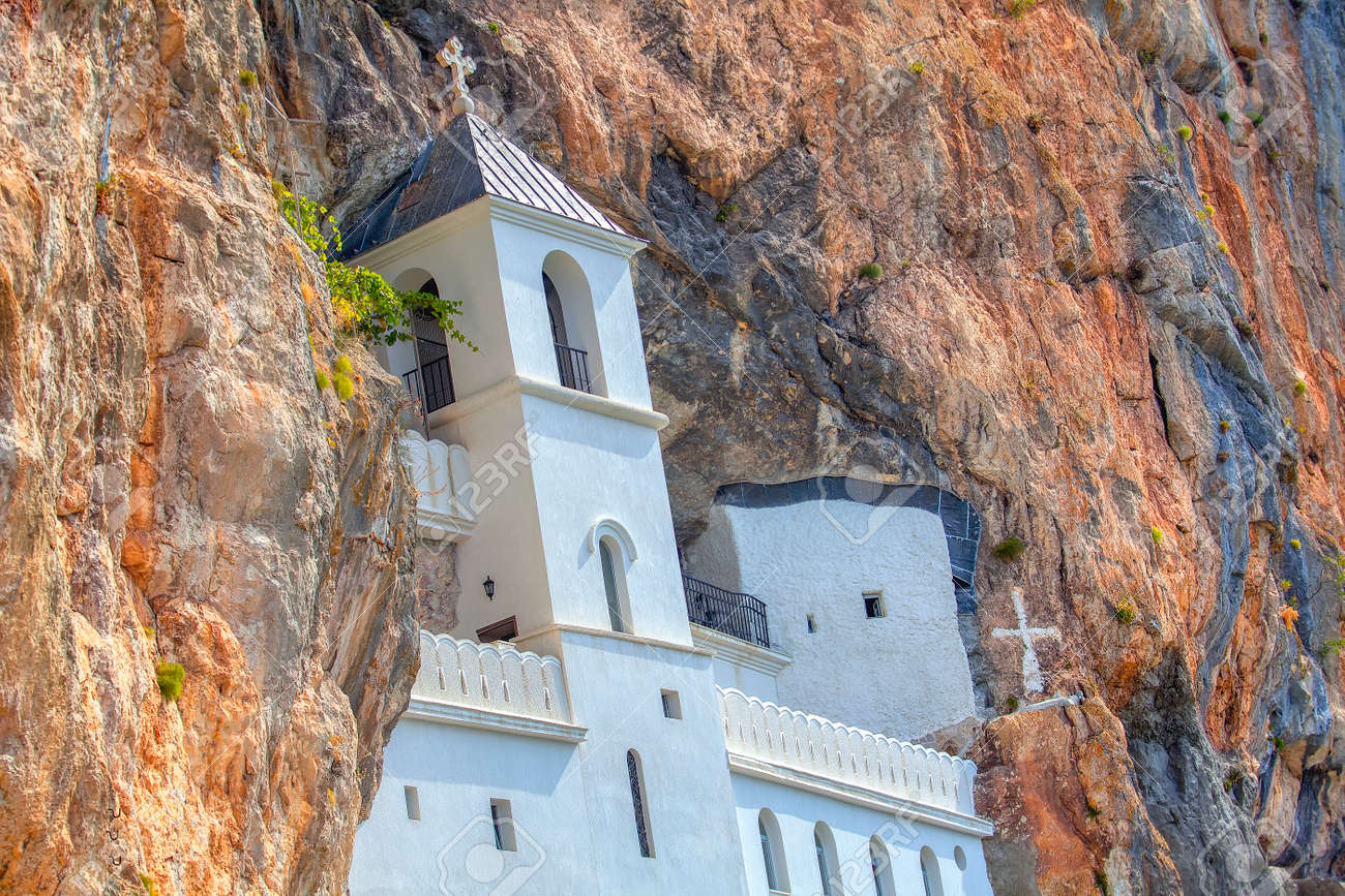 Pilgrimage Place In Montenegro , The Monastery Of Ostrog Stock Photo,  Picture and Royalty Free Image. Image 120203722., image size:1300x867