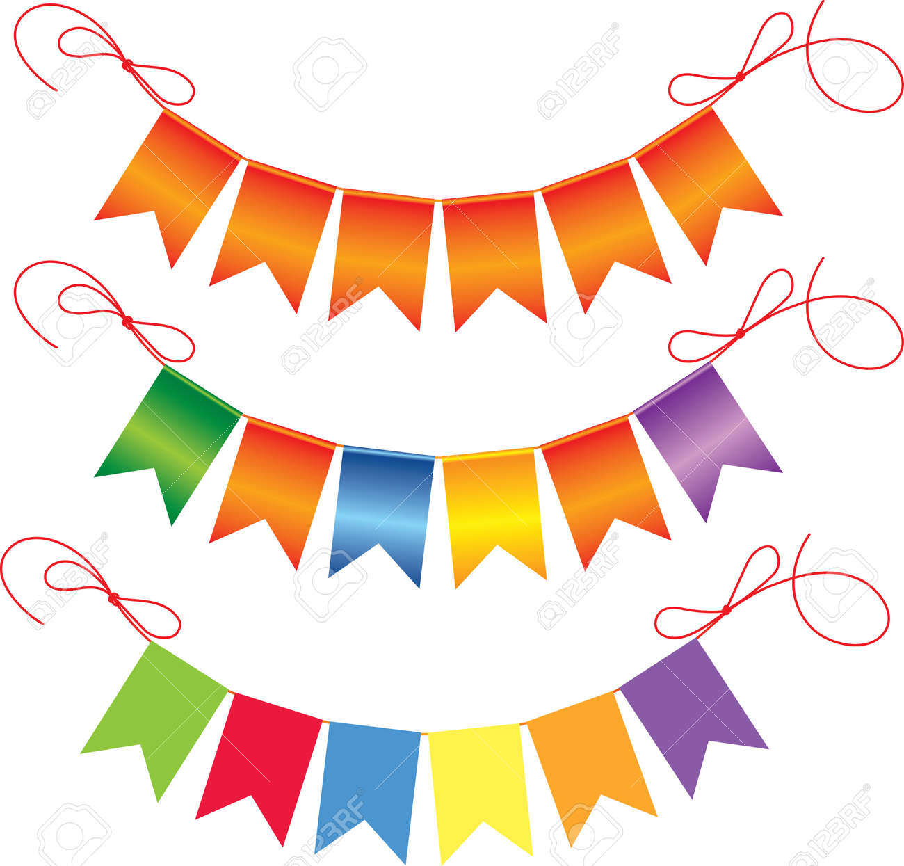 Festive Flags Royalty Free Cliparts Vectors And Stock