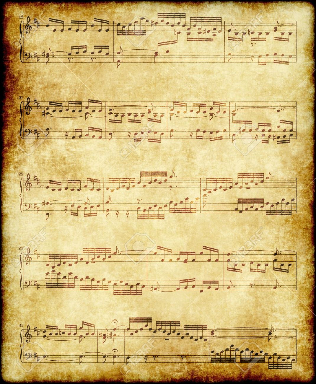 paper with music notes