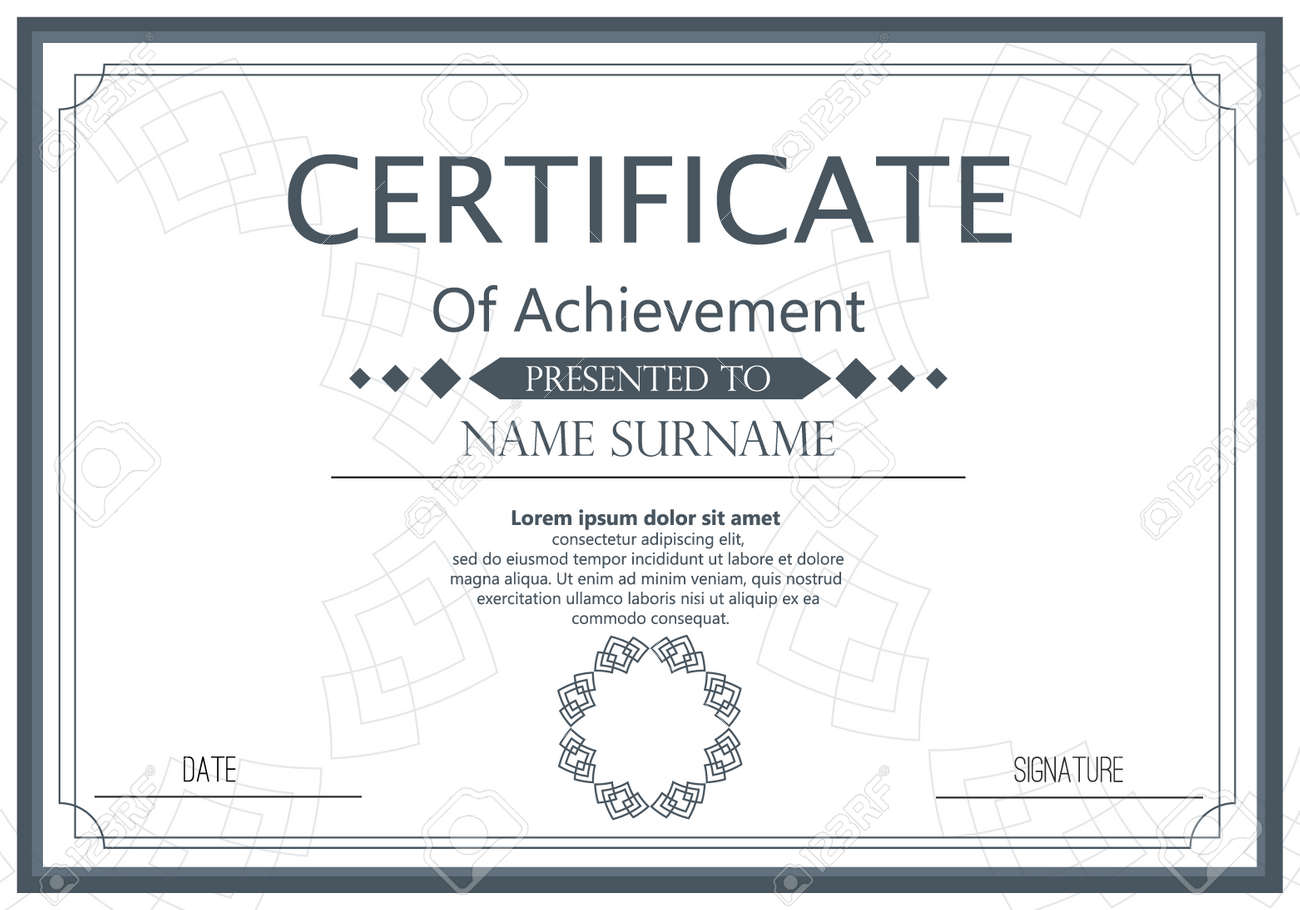 vector certificate template vector award graduation certificate graduation certificate