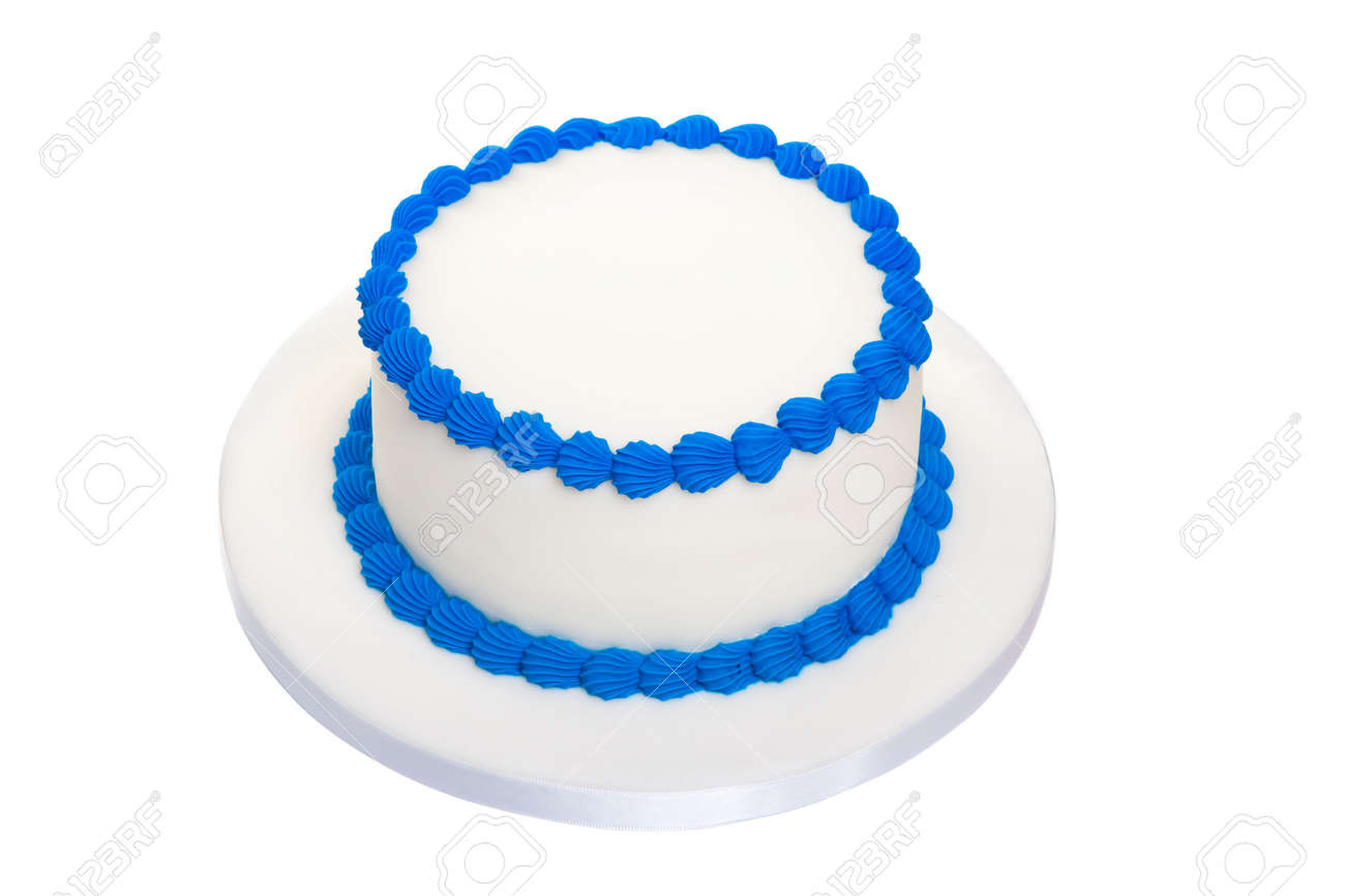 blank birthday cake stock