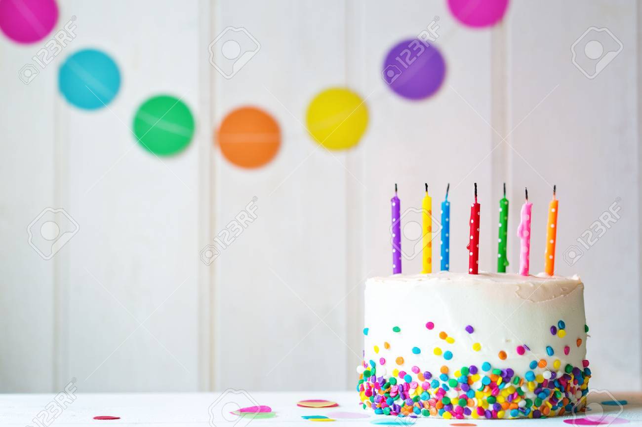 Birthday cake with blown out candles - 52996892 Birthday cake with blown out candles - 52996892