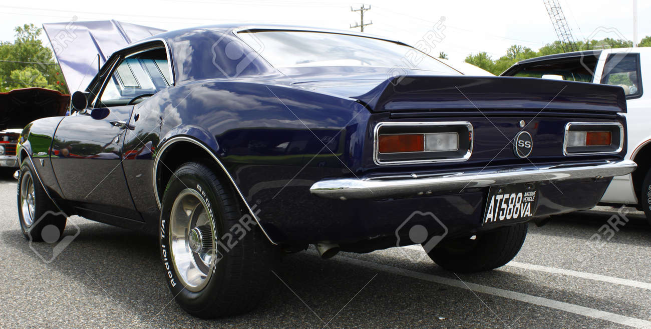 Gloucester Va July 14 Back Left Side Of An Old Chevy Camaro