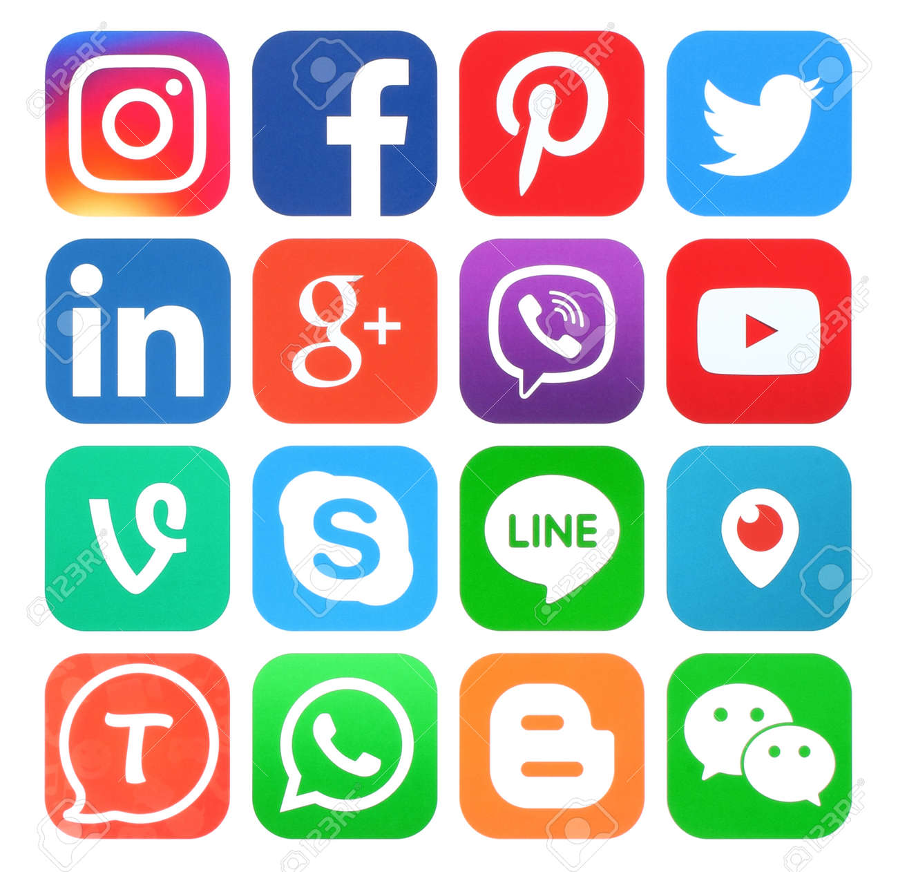 Kiev, Ukraine - May 30, 2016: Collection of popular social media icons printed on paper:Facebook, Twitter, Google Plus, Instagram, LinkedIn, Pinterest, Vine, Youtube and others - 58497428 Kiev, Ukraine - May 30, 2016: Collection of popular social media icons printed on paper:Facebook, Twitter, Google Plus, Instagram, LinkedIn, Pinterest, Vine, Youtube and others - 58497428
