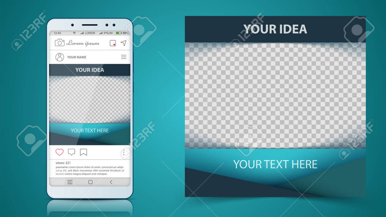 media Social post template