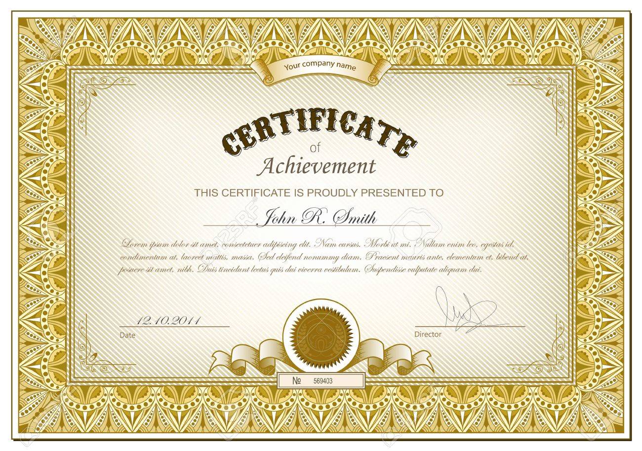 free printable blank certificate borders gold