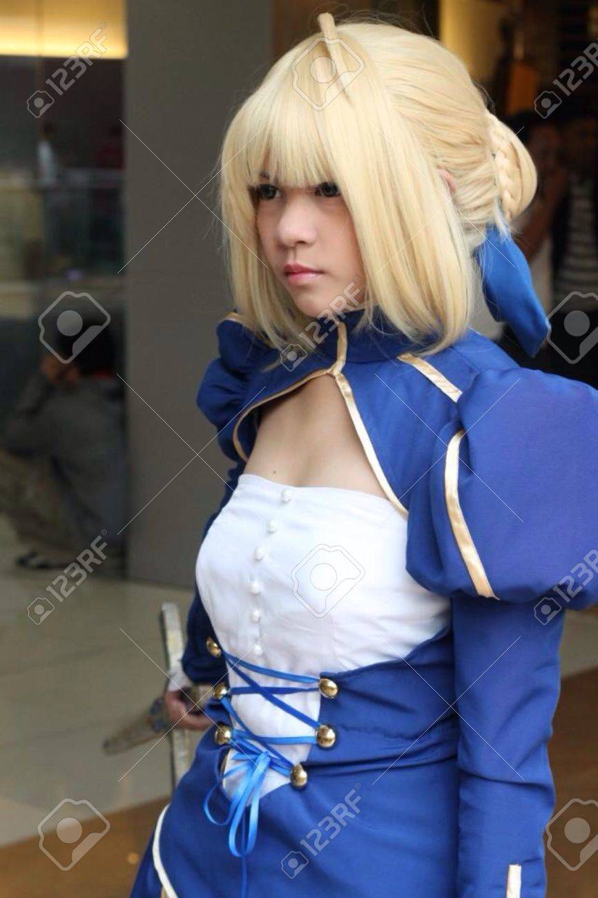 かわいいアニメの女の子のコスプレ の写真素材 画像素材 Image