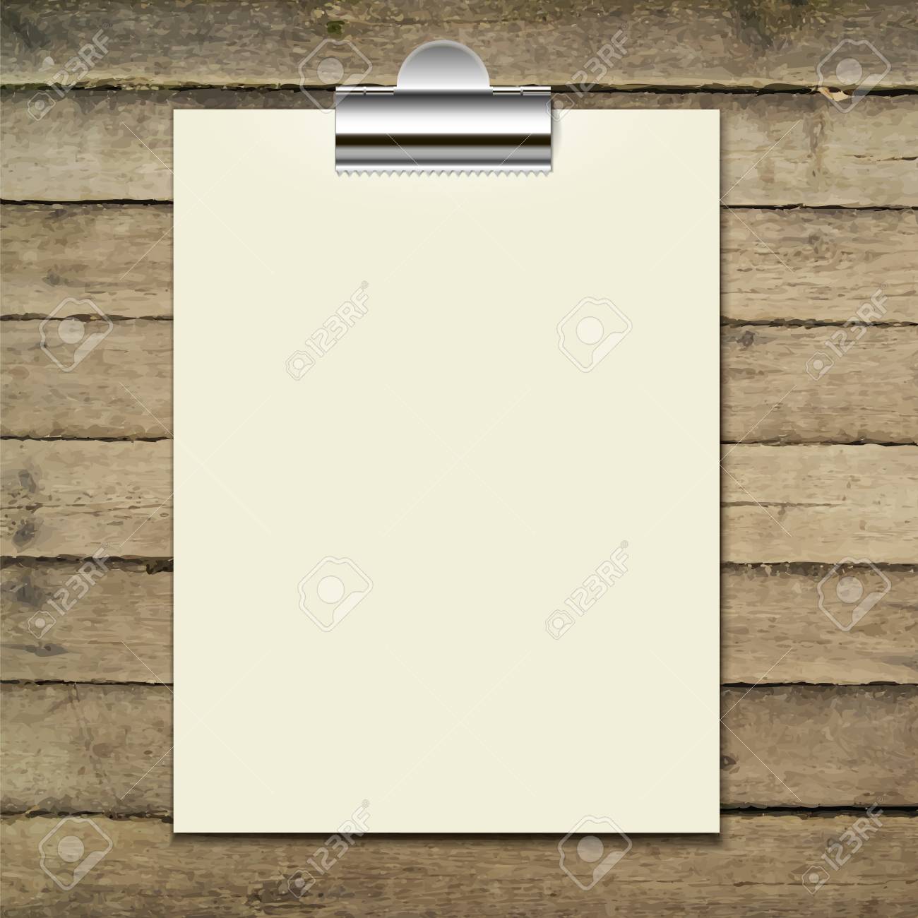 vector template of a paper sheet poster picture frame on the