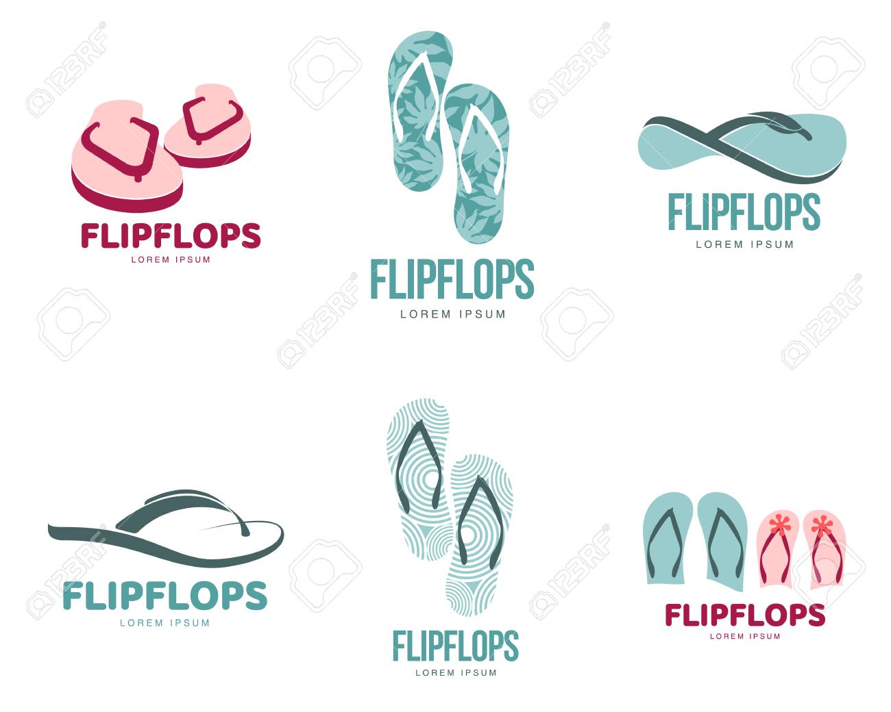 rubber flip flop sandals
