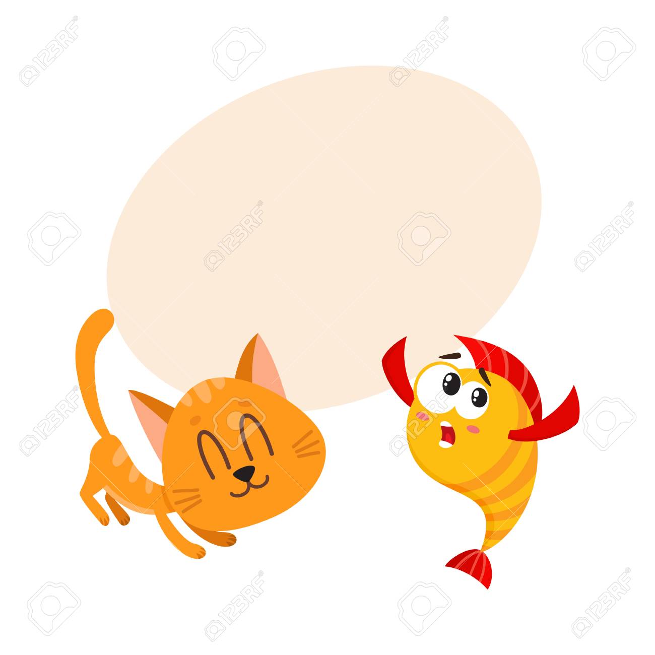 Drole De Chat Souriant Personnage De Chaton Essayant D Attraper Et De Manger Des Poissons Jaunes Or Illustration Vectorielle De Dessin Anime Avec Un Espace Pour Le Texte Poisson D Or Et Petit Chat Drole De Chat Souriant Personnage De Chaton Essayant D Attraper Et De Manger Des Poissons Jaunes Or Illustration Vectorielle De Dessin Anime Avec Un Espace Pour Le Texte Poisson D Or Et Petit Chat