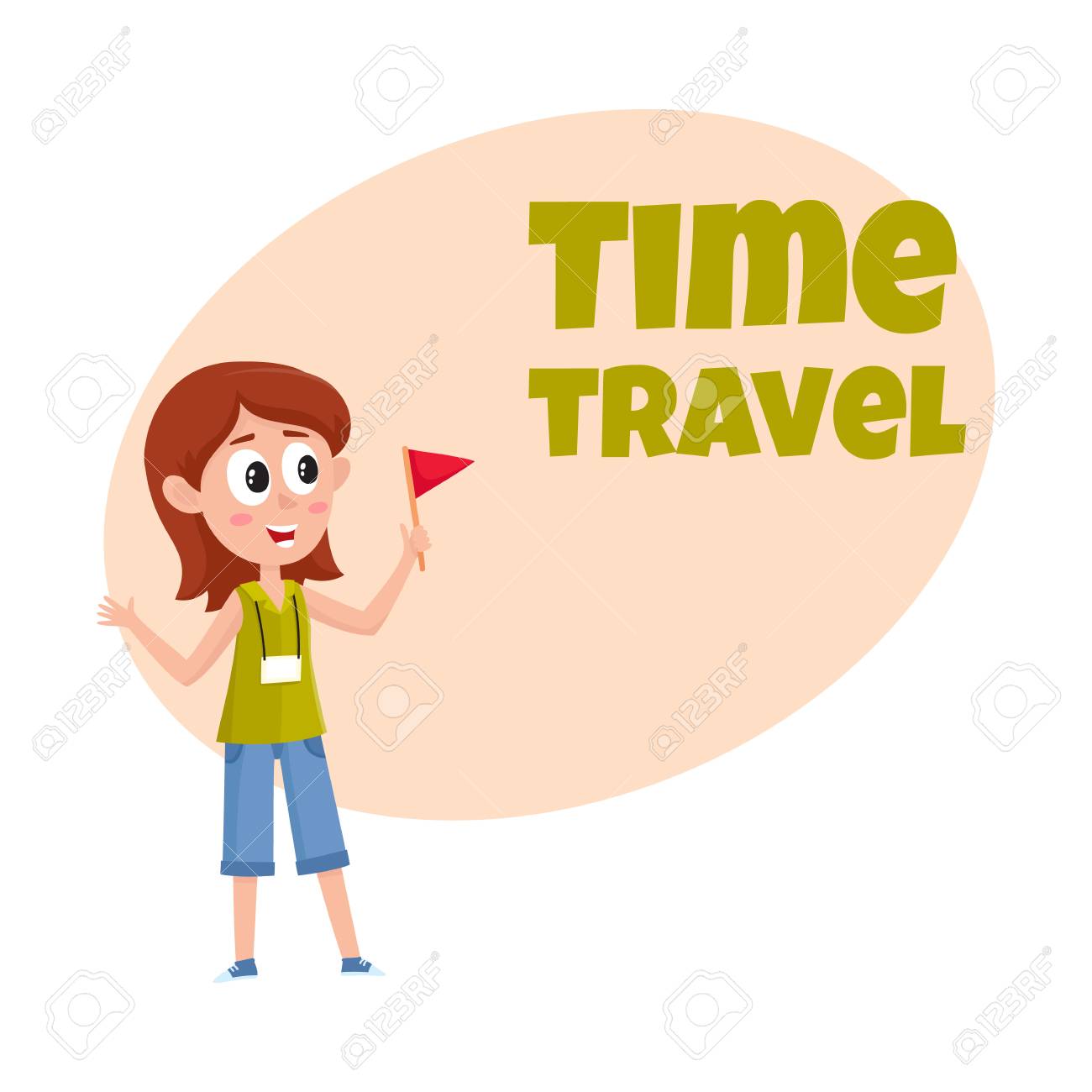 Travel Time Poster Banner Postcard Design With Pretty Girl Royalty Free Cliparts Vectors And Stock Illustration Image 77705658 travel time poster banner postcard design with pretty girl