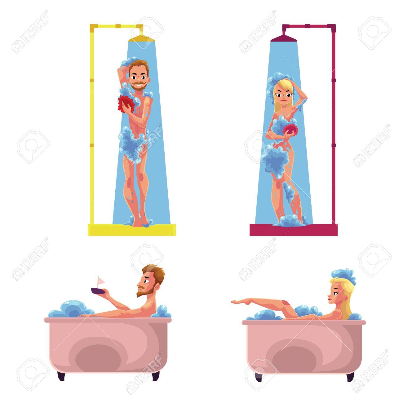 bath naked shower Bath naked shower