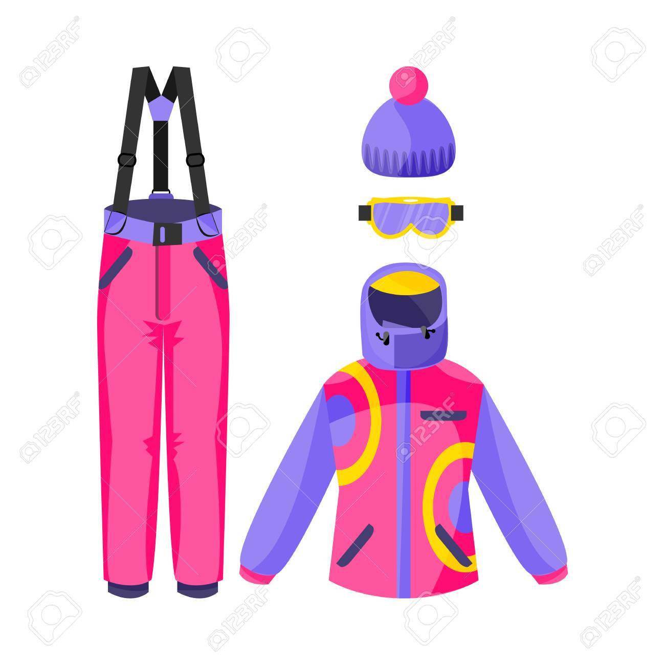 Ensemble De Ski, Tenue De Snowboard Veste, Pantalon, Gants Ensemble De Ski, Tenue De Snowboard Veste, Pantalon, Gants