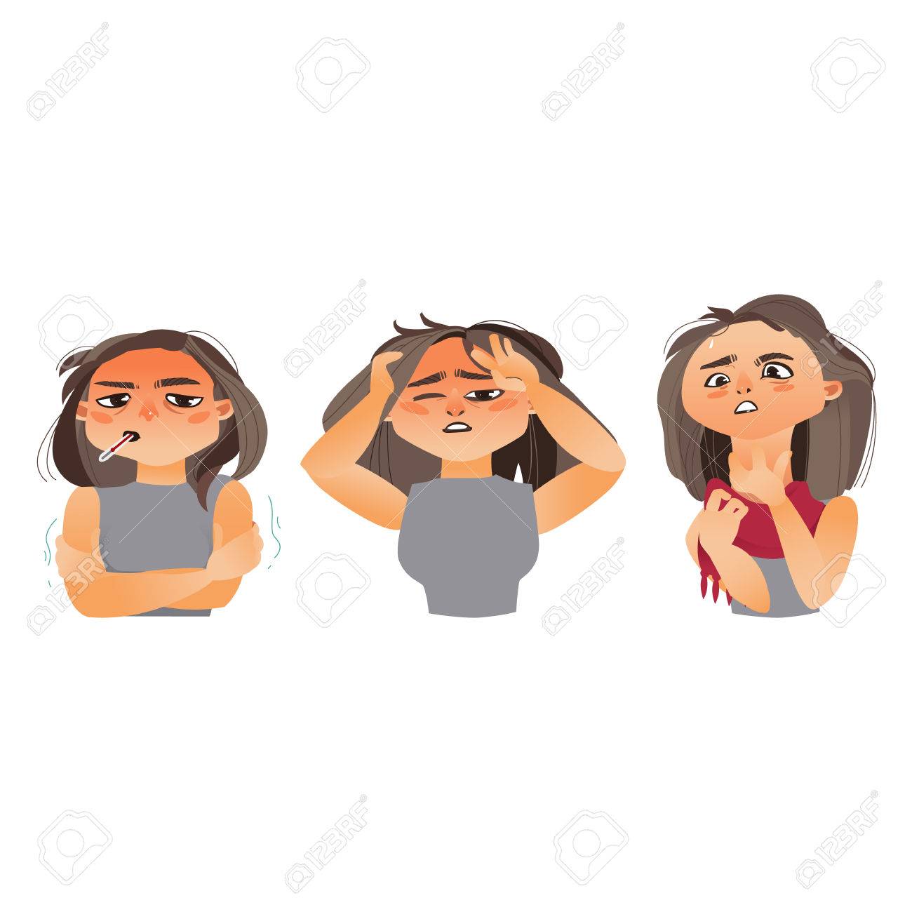 Síntomas de fiebre dolor de cabeza