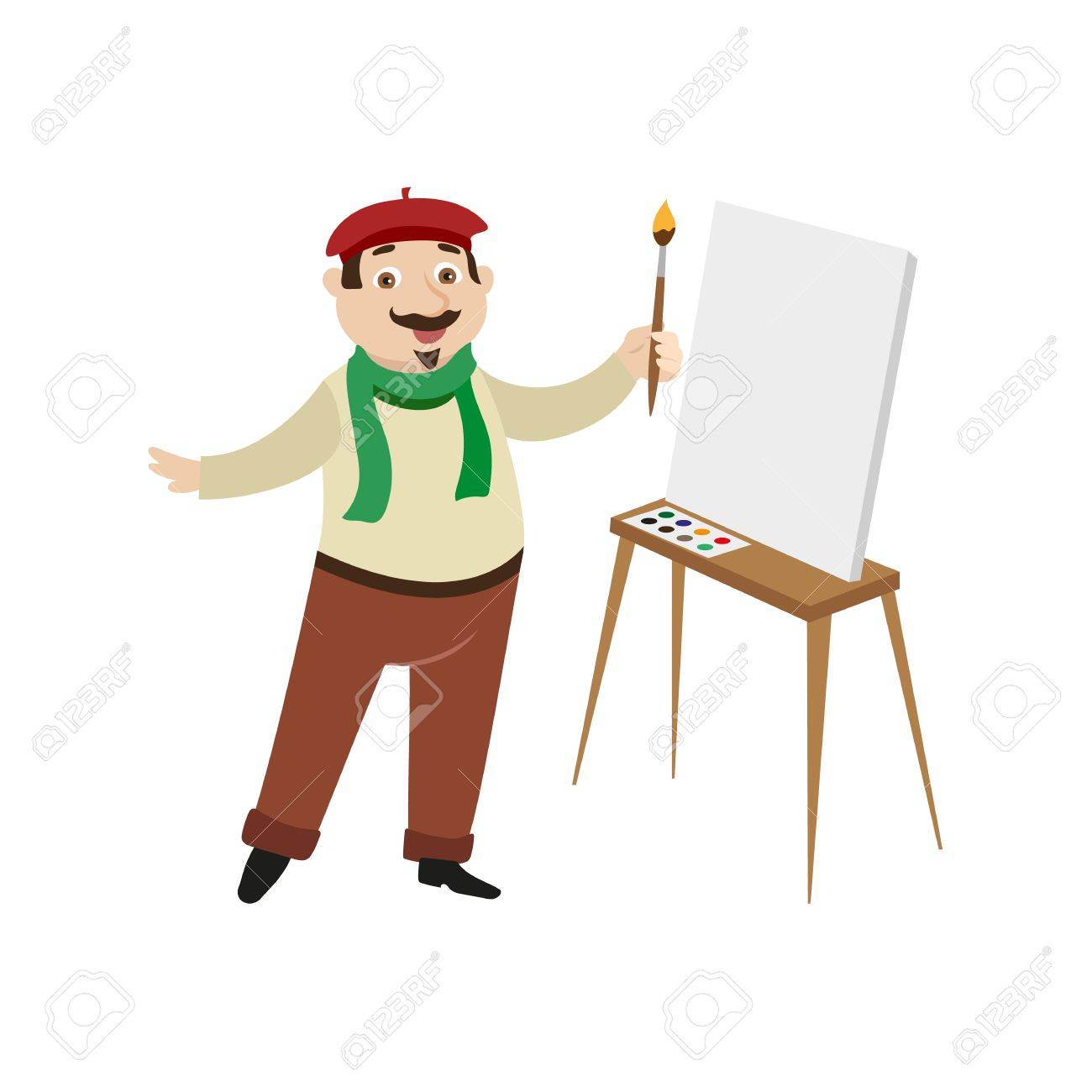 vector flat cartoon man
