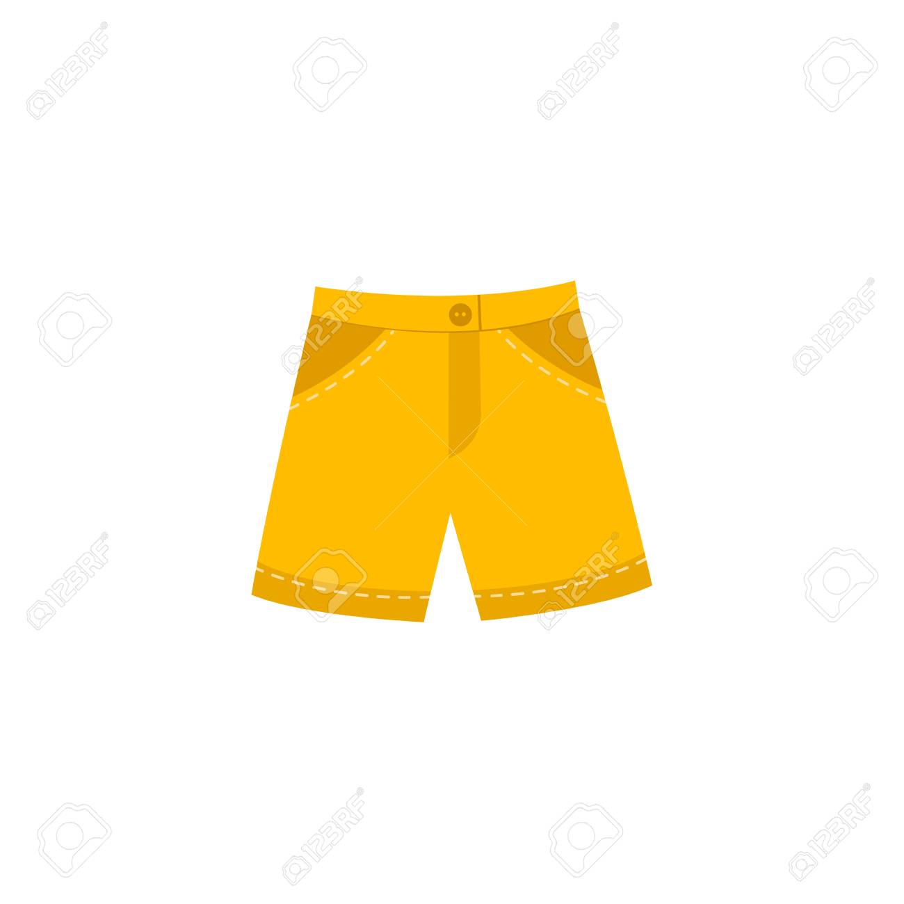 yellow jean shorts