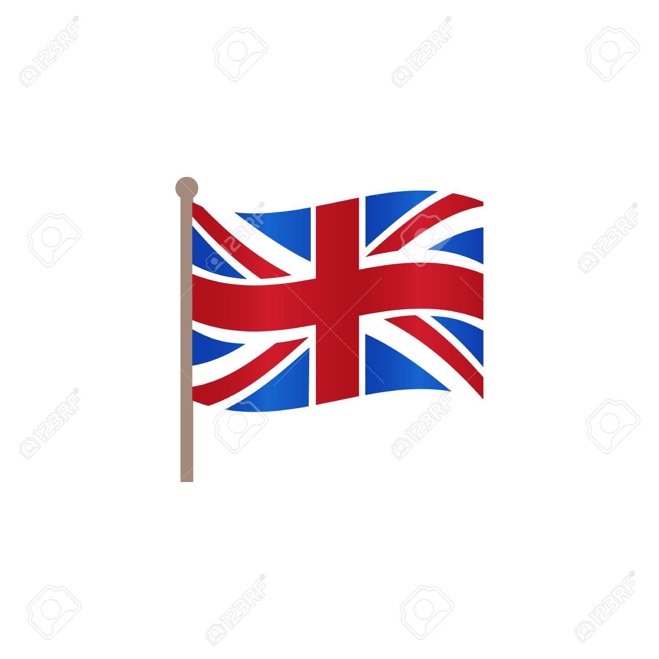Vector flat Great Britain, United Kingdom union jack flag icon. Illustration on a white background. English national cultural state symbol for your design. - 92189677 Vector flat Great Britain, United Kingdom union jack flag icon. Illustration on a white background. English national cultural state symbol for your design. - 92189677