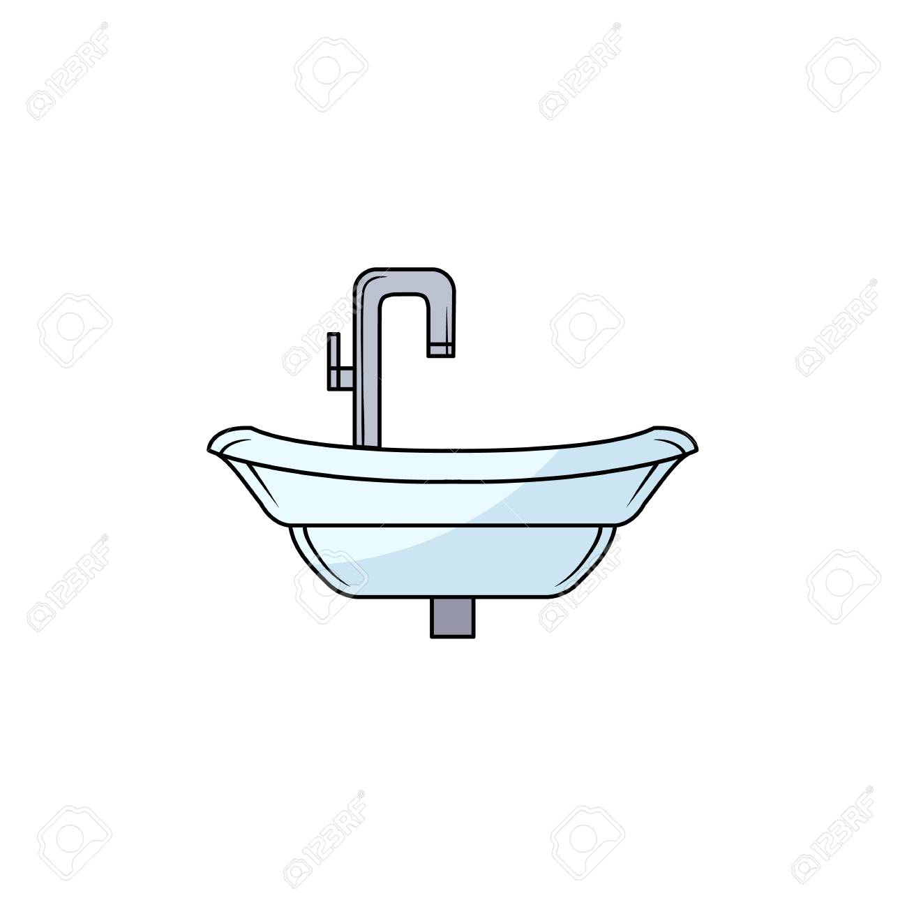 Contemporary Bathroom Interior With Trendy Decor In White Wall Closeup 3d  Rendered Image Photo And Picture For Free Download - Pngtree, image size:1300x1300