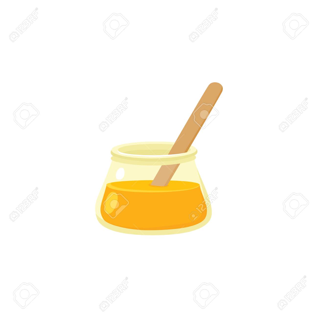 Sugaring Paste In Transparent Glass Jar Sugar Waxing Tool For