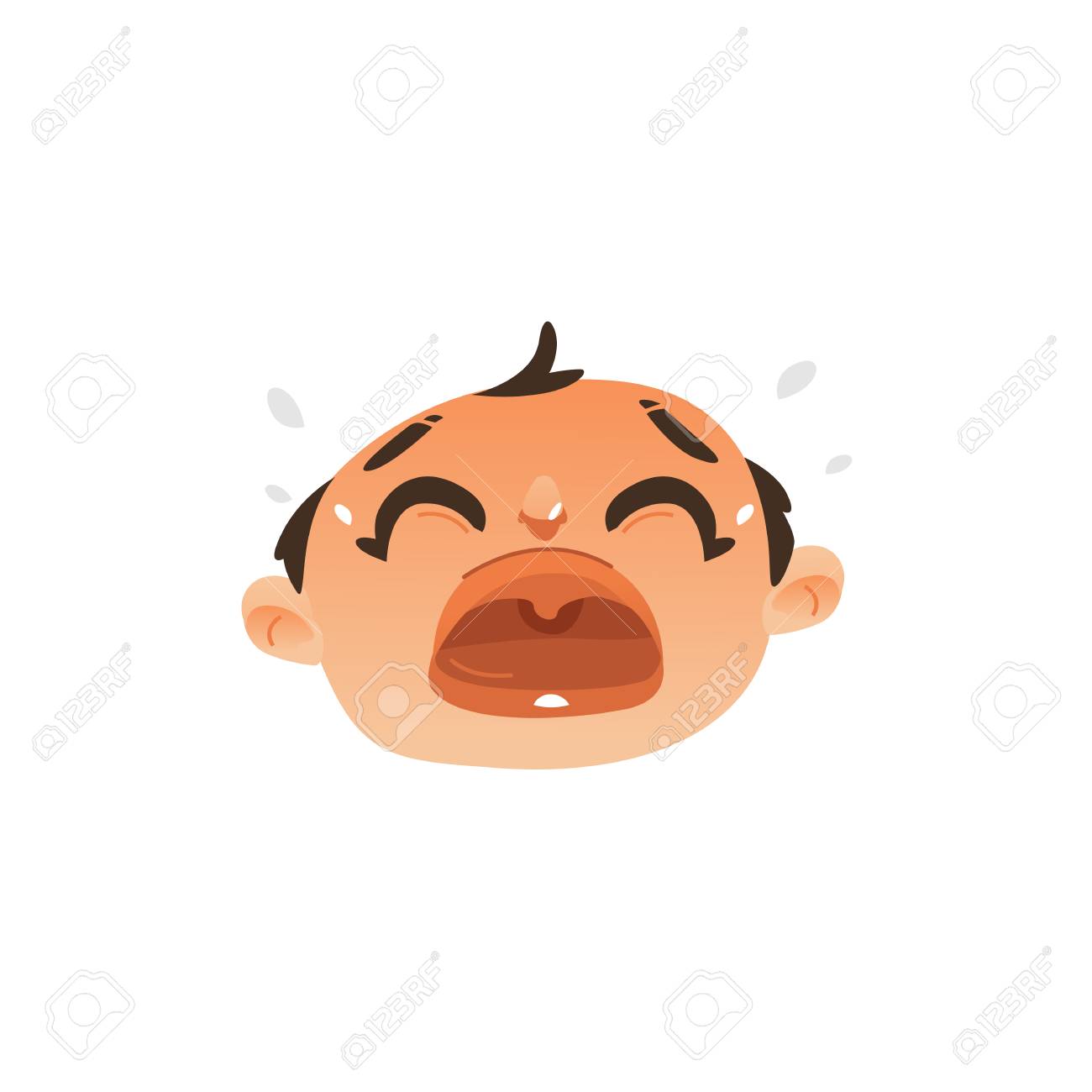 悲しい表情のベクターフラットな赤ちゃんの顔は 不幸な男の子の子供の泣き声を失望しました 漫画男性面白い感情的なキャラクター の肖像画は 目から口の涙を開きます 隔離イラスト 白い背景のイラスト素材 ベクタ Image 悲しい表情のベクターフラットな赤ちゃんの顔は 不幸な男の子の子供の泣き声を失望しました 漫画男性面白い感情的なキャラクター の肖像画は 目から口の涙を開きます 隔離イラスト 白い背景のイラスト素材 ベクタ Image