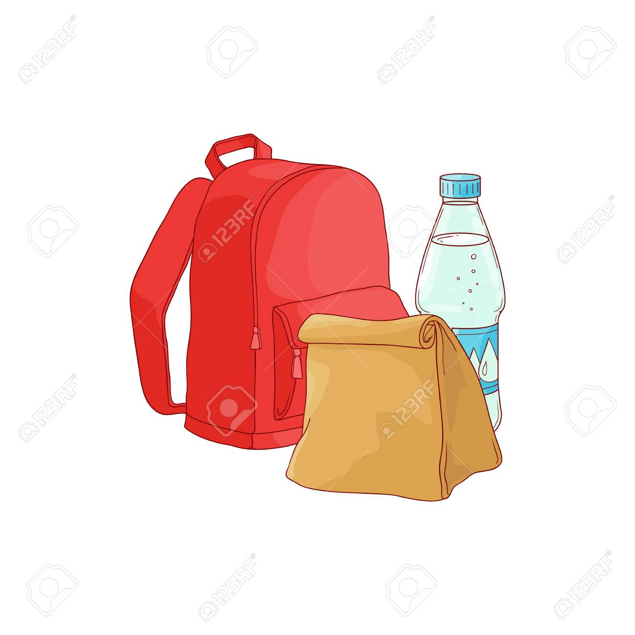 backpack and lunchbox