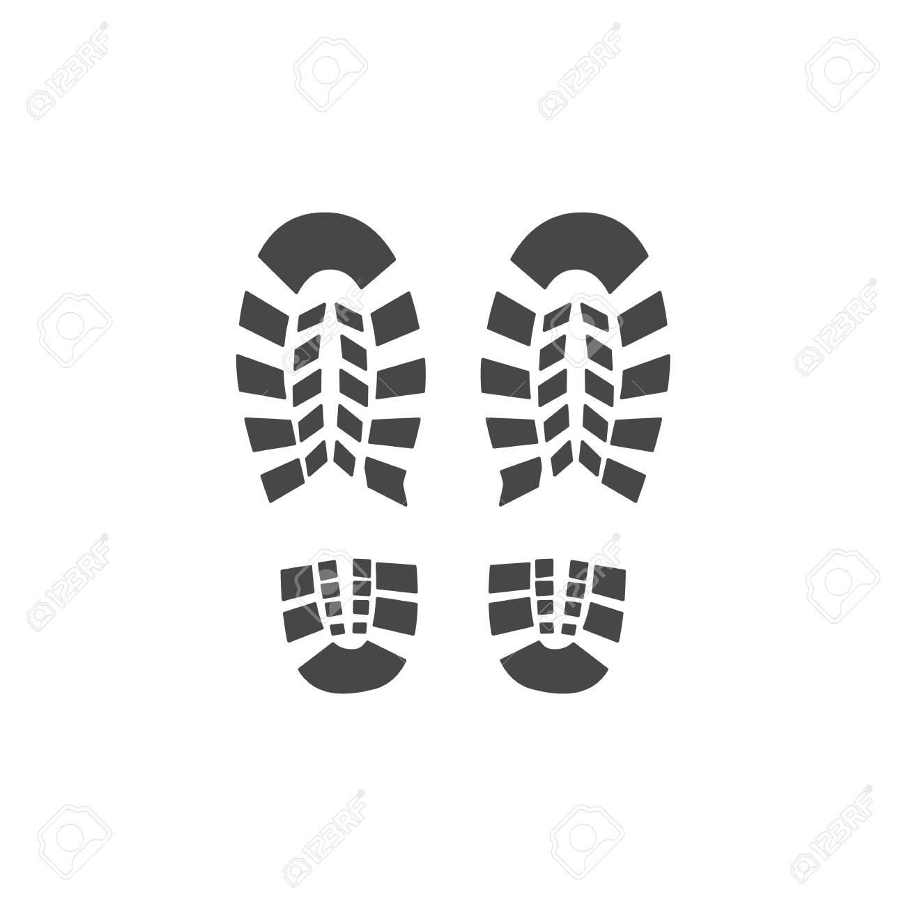 Vector abstract human boot, or sneakers shoe footprint icon. Black silhoette of footwear footmarks. Hiking equipment or army outdoor footwear. Isolated illustration - 126319422 Vector abstract human boot, or sneakers shoe footprint icon. Black silhoette of footwear footmarks. Hiking equipment or army outdoor footwear. Isolated illustration - 126319422