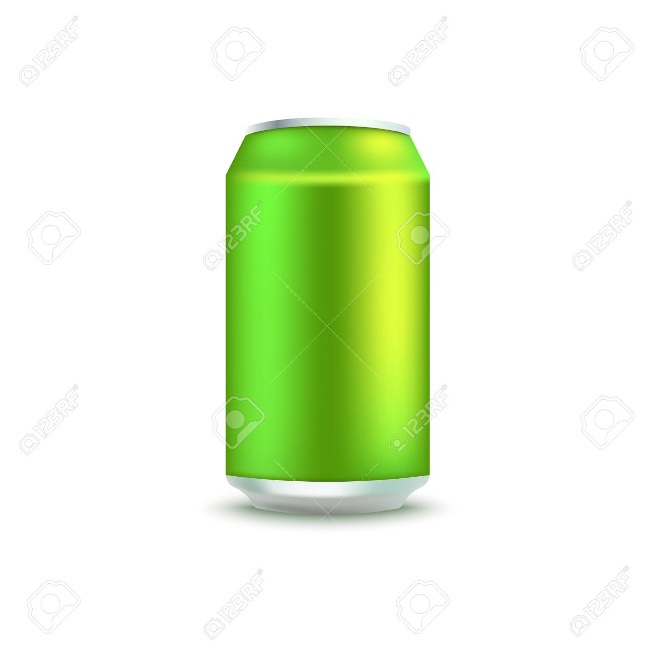 Download Blank Green Aluminum Soda Or Beer Can Mockup In Realistic 3d Royalty Free Cliparts Vectors And Stock Illustration Image 125353944 PSD Mockup Templates