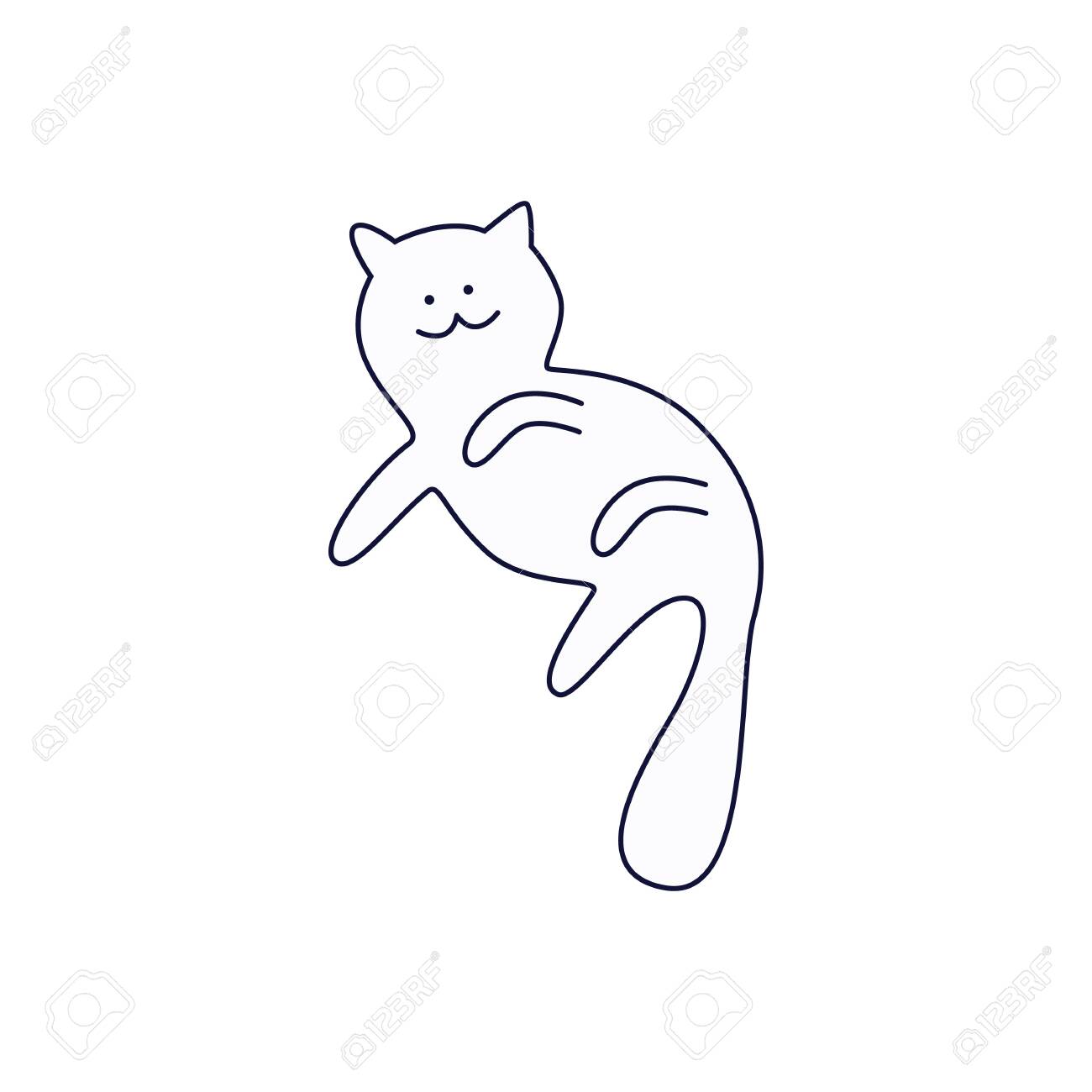 How To Draw A Cat Step By Step From Front View Easydrawingtips