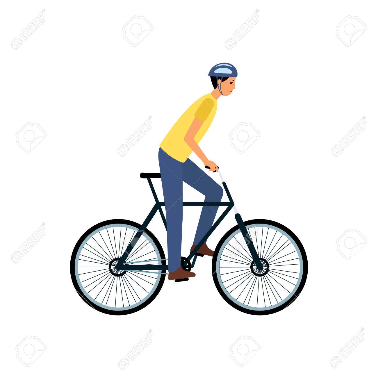 biking cartoon images