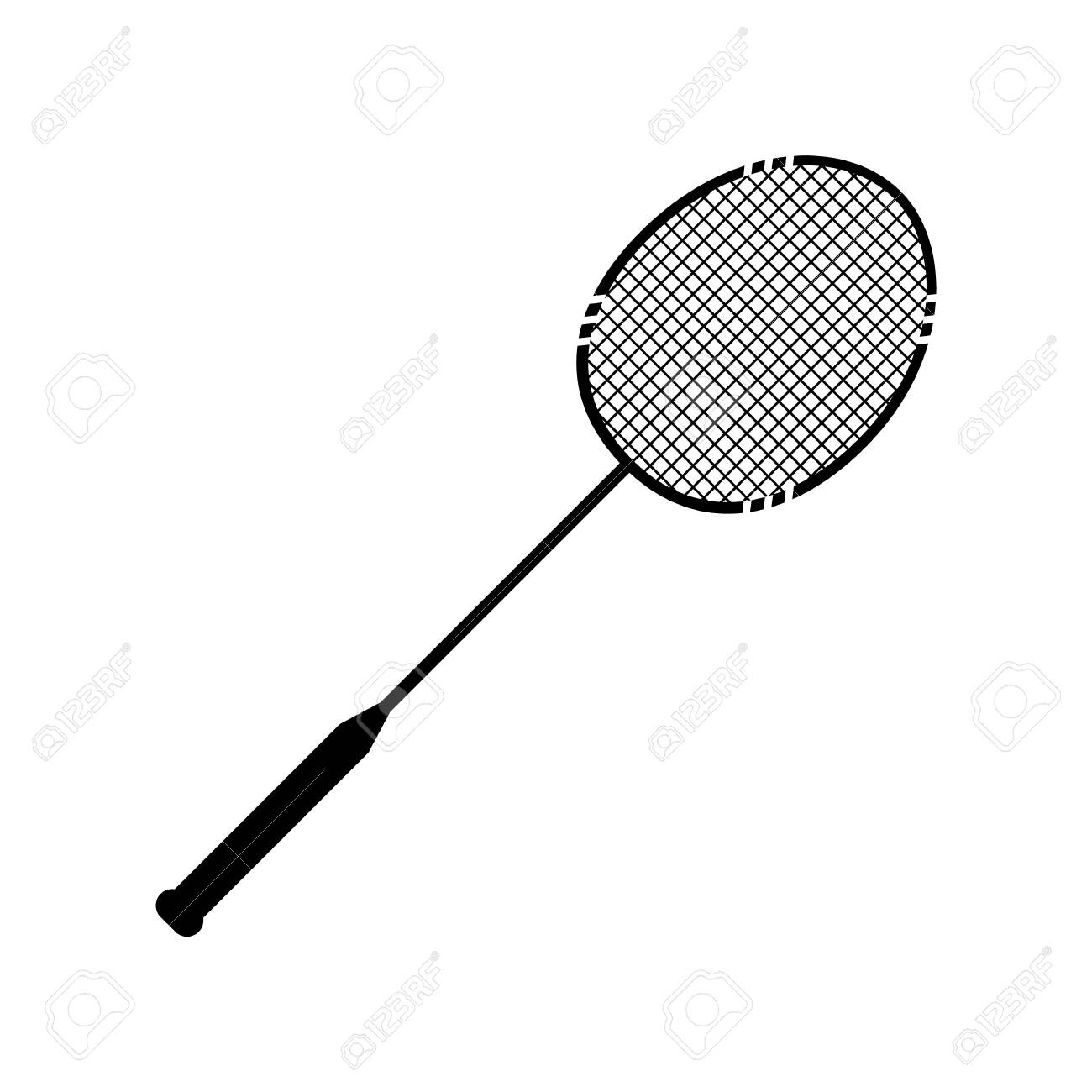 white badminton racket