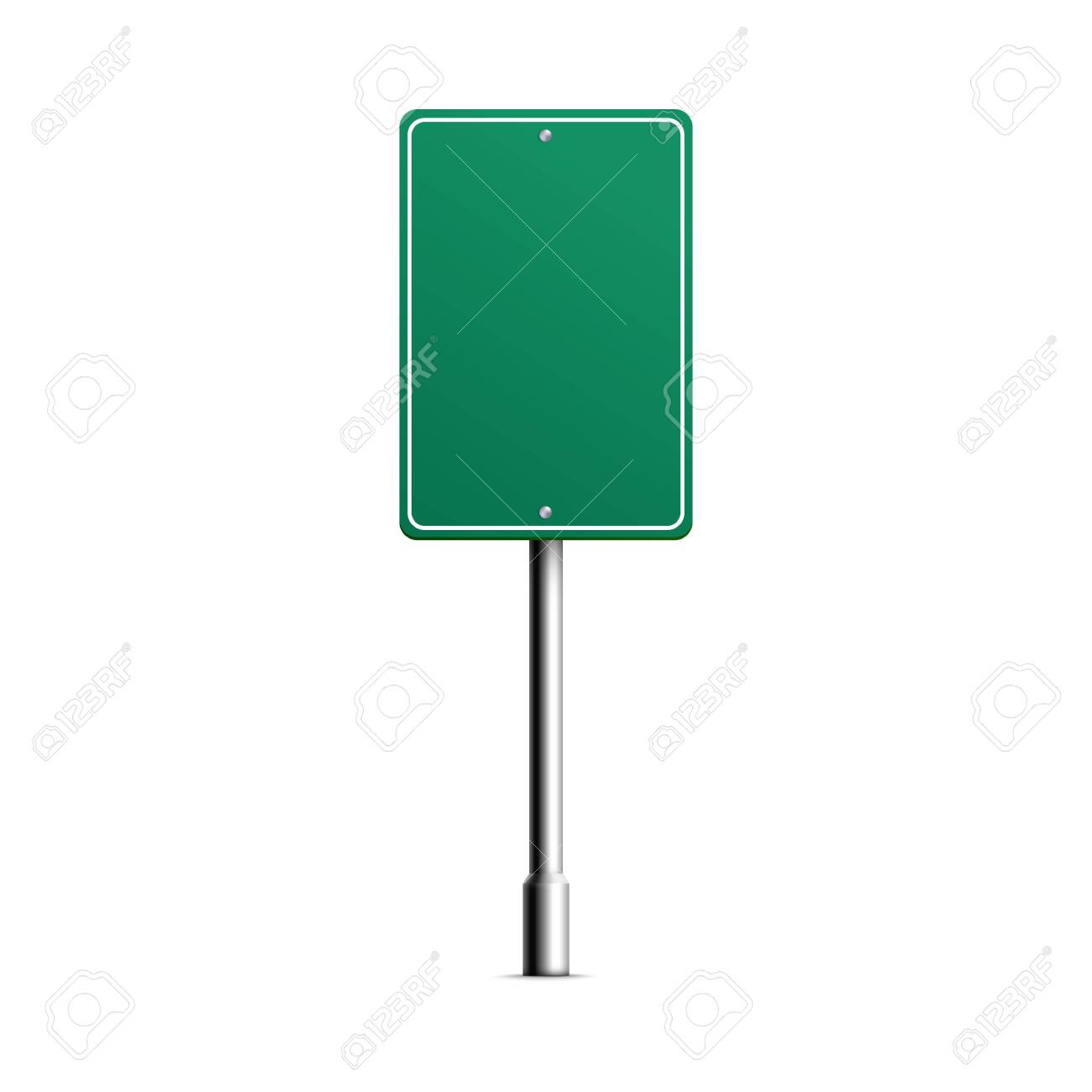 Empty green square shield of road sign mockup, realistic vector illustration isolated on white background. City traffic direction signpost or sign template. - 145341560 Empty green square shield of road sign mockup, realistic vector illustration isolated on white background. City traffic direction signpost or sign template. - 145341560