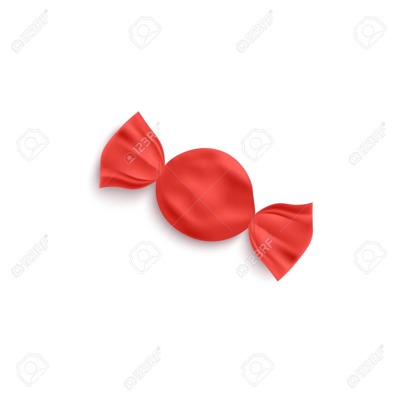 Download Red Foil Round Caramel Candy Or Bonbon Mockup 3d Realistic Vector Royalty Free Cliparts Vectors And Stock Illustration Image 153334514 PSD Mockup Templates