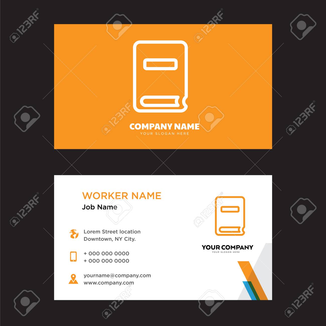 newspaper business card design template visiting for your company newspaper card template