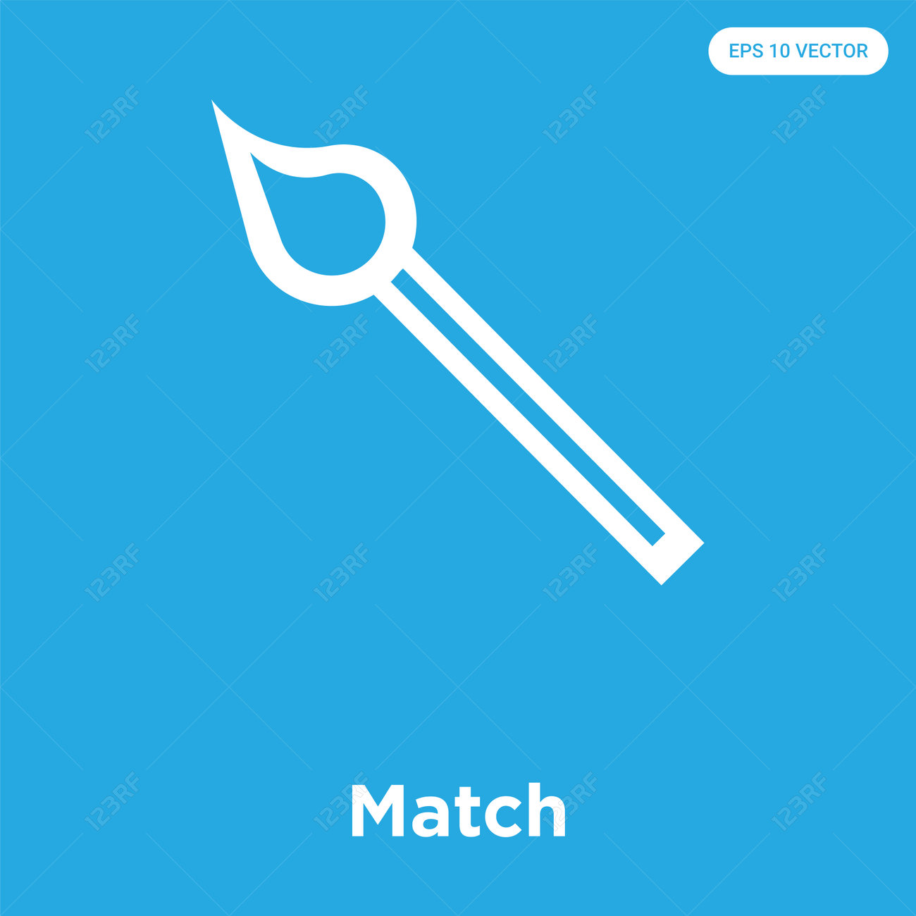 Match vector icon isolated on blue background, sign and symbol, Match icons collection - 114806112 Match vector icon isolated on blue background, sign and symbol, Match icons collection - 114806112