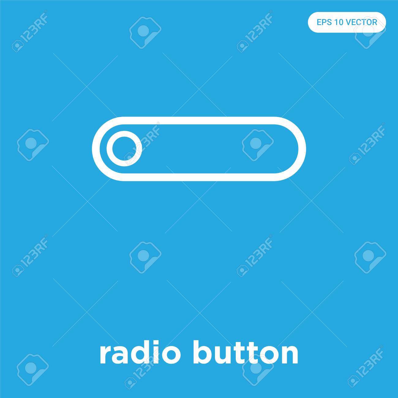 radio button vector icon isolated on blue background, sign and symbol, radio button icons collection - 114806124 radio button vector icon isolated on blue background, sign and symbol, radio button icons collection - 114806124