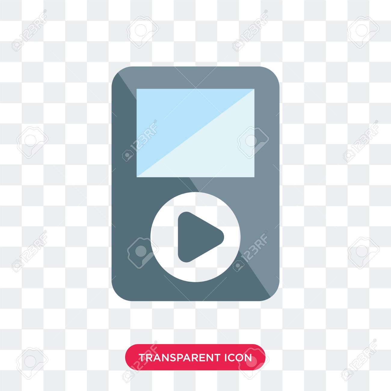music player vector icon isolated on transparent background - 130332440 music player vector icon isolated on transparent background - 130332440