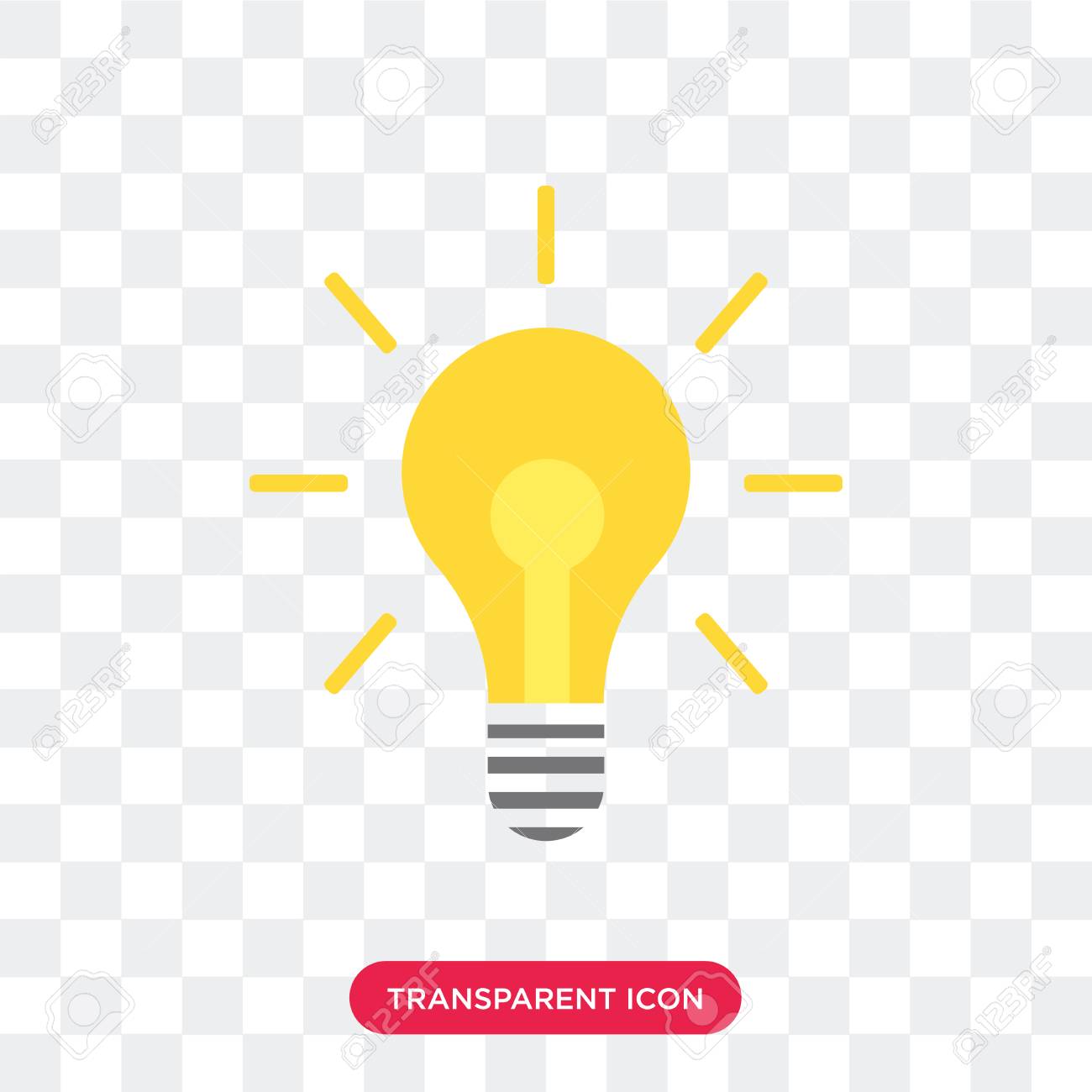 Light bulb vector icon isolated on transparent background, Light bulb logo concept - 114400813 Light bulb vector icon isolated on transparent background, Light bulb logo concept - 114400813