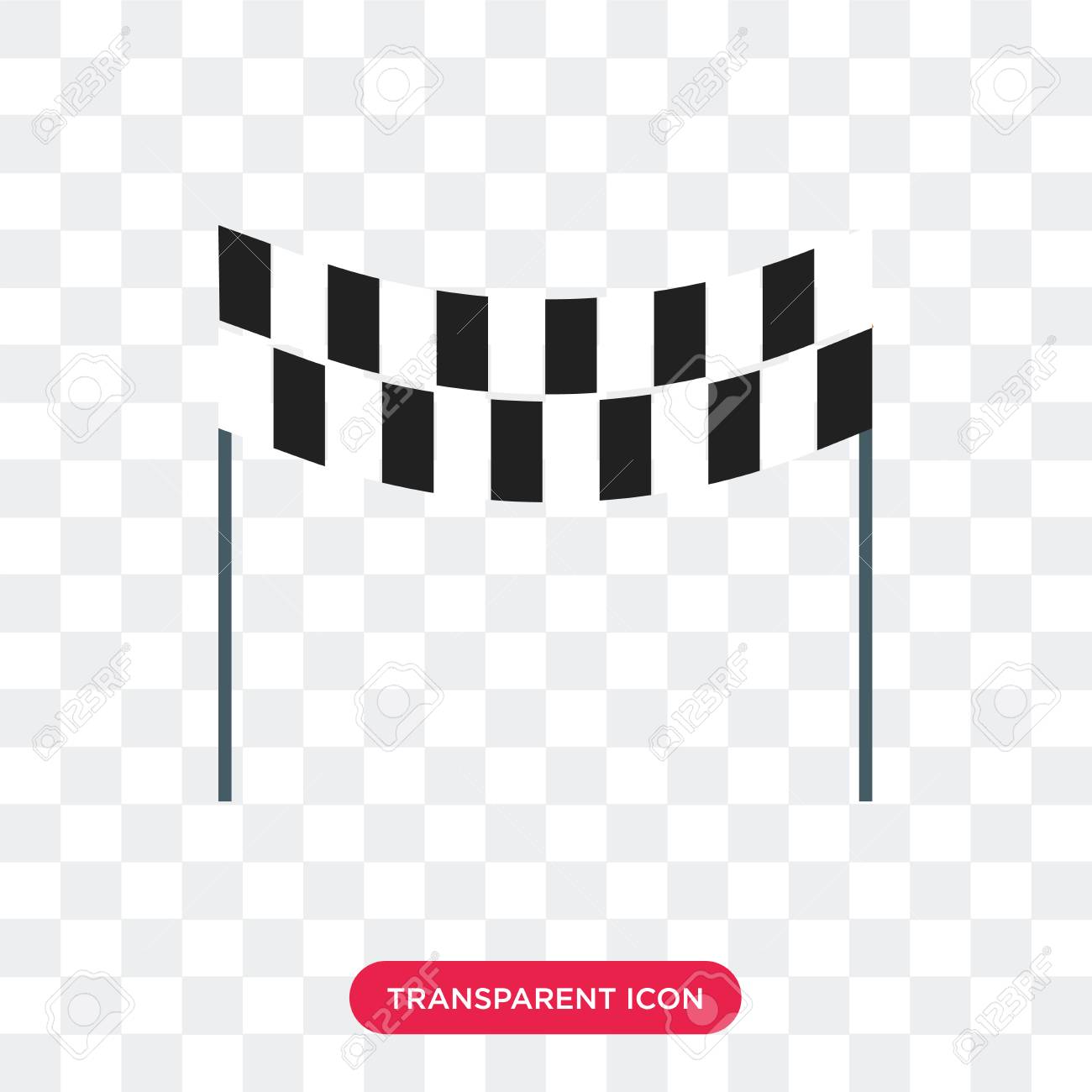 Finish Line Vector Icon Isolated On Transparent Background, Finish Line Logo  Concept Royalty Free SVG, Cliparts, Vectors, And Stock Illustration. Image  107644544.