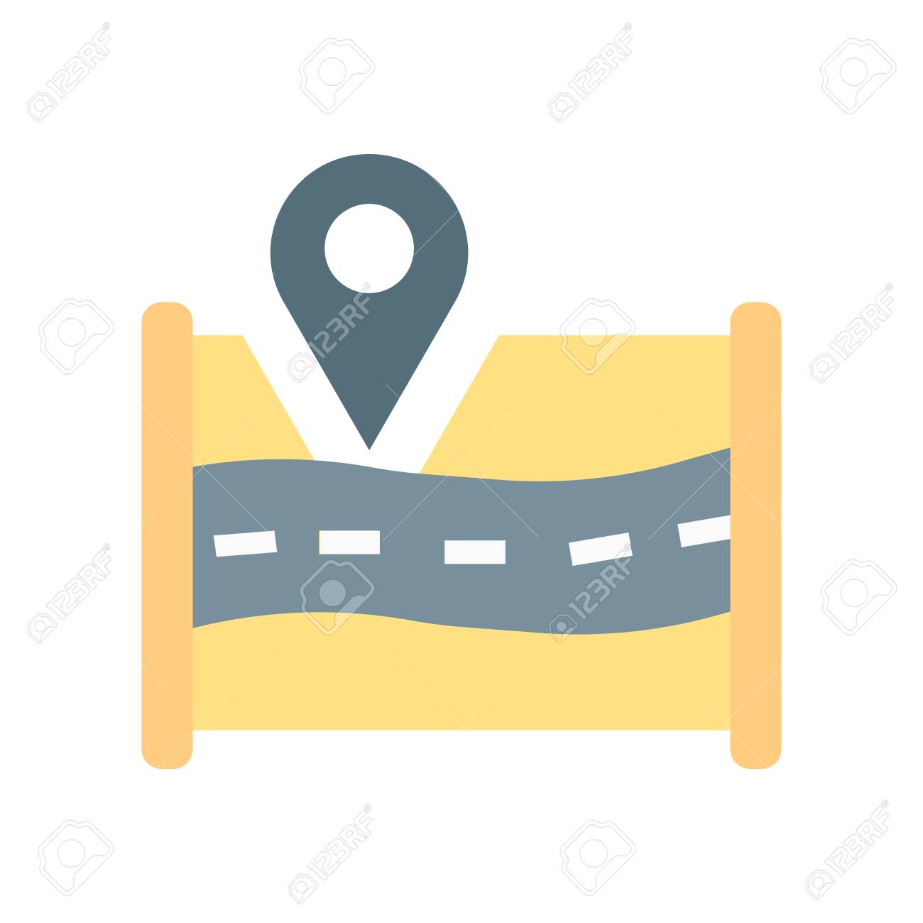 Map icon vector isolated on white background for your web and mobile app design, Map logo concept - 107215209 Map icon vector isolated on white background for your web and mobile app design, Map logo concept - 107215209