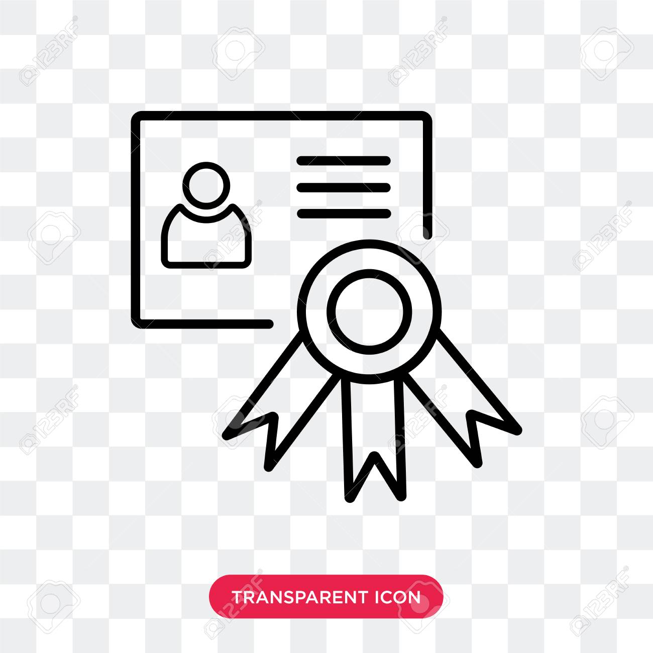 resume vector icon isolated on transparent background resume logo concept resume logo