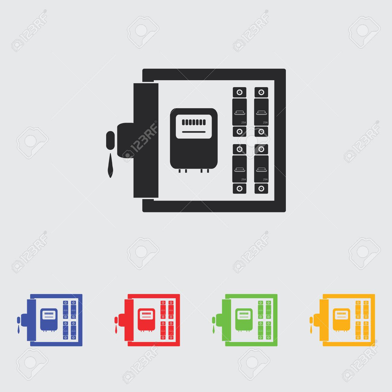 配電ボックス アイコンのイラスト素材 ベクタ Image