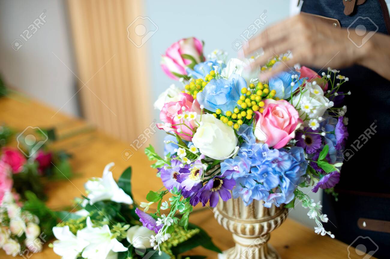 artificial table flowers