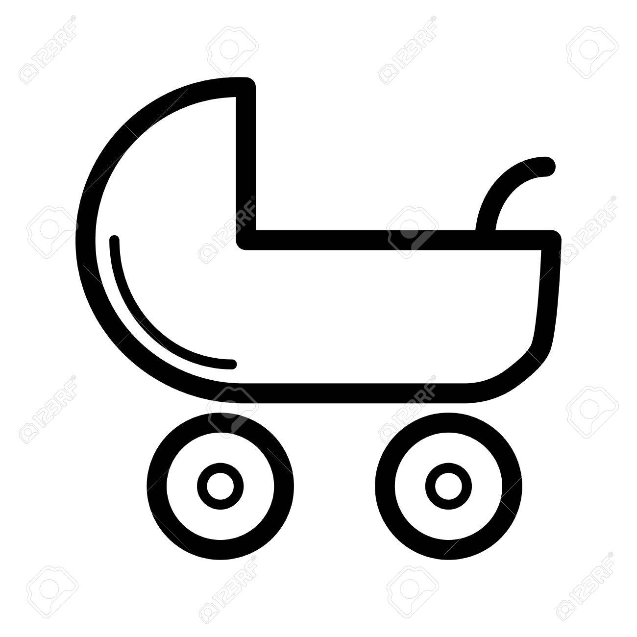 black and white pram