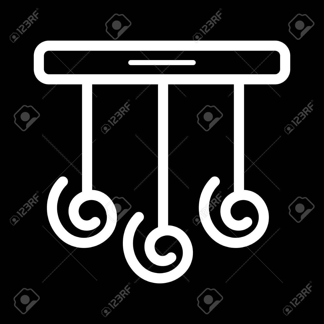 black and white hanging baby toys