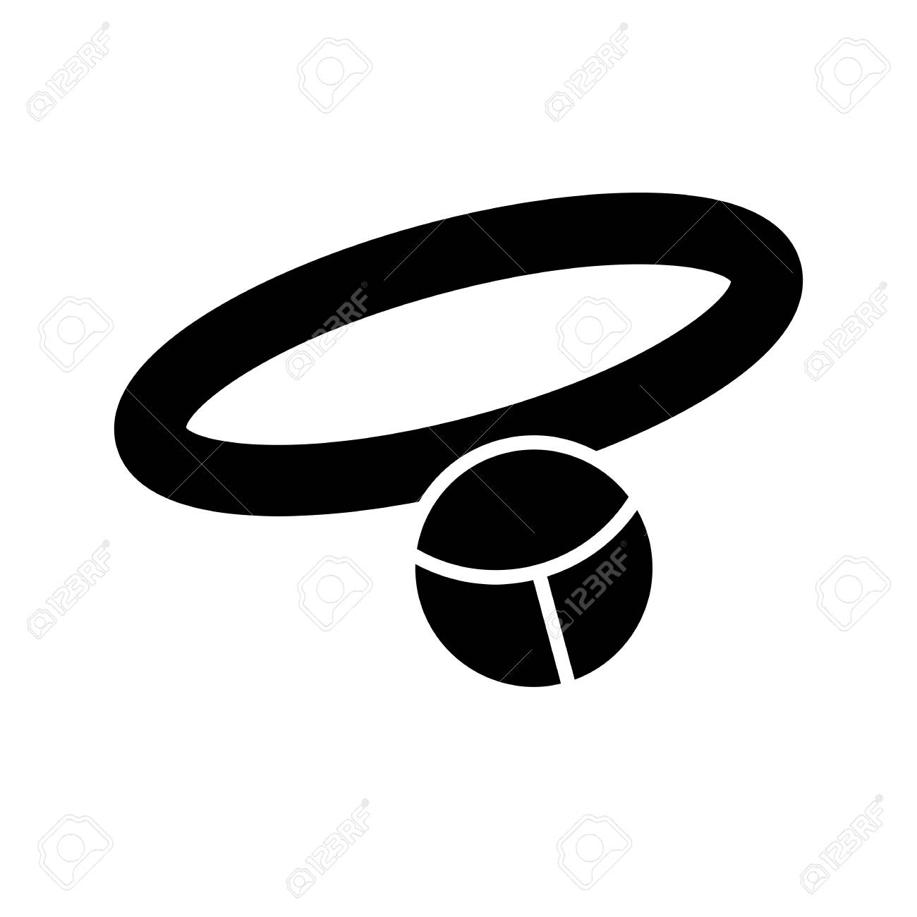 Icône De Collier Simple Vecteur Animal Illustration Noir Et Blanc Du Collier Pour Chiens Et Chats Icône Linéaire Solide