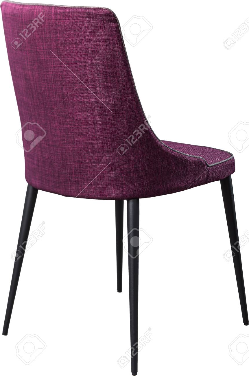 Silla De Comedor De Diseño Púrpura Sobre Patas De Metal Negro. Silla ... Silla De Comedor De Diseño Púrpura Sobre Patas De Metal Negro. Silla ...