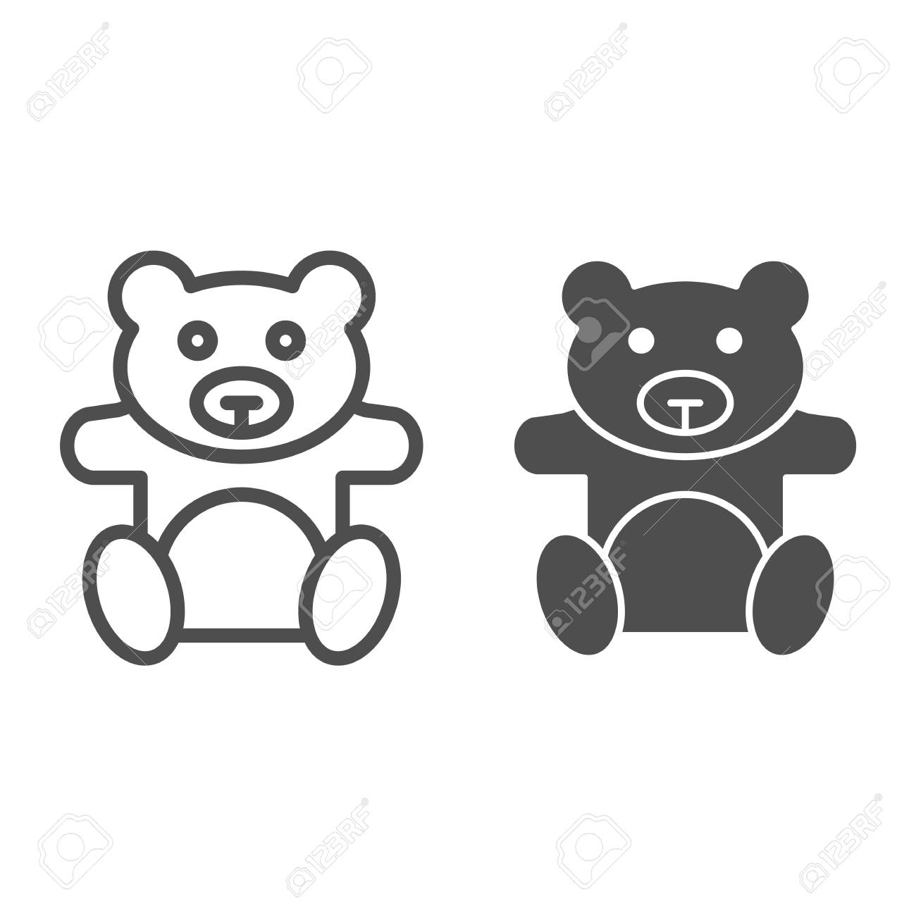 white soft teddy bear