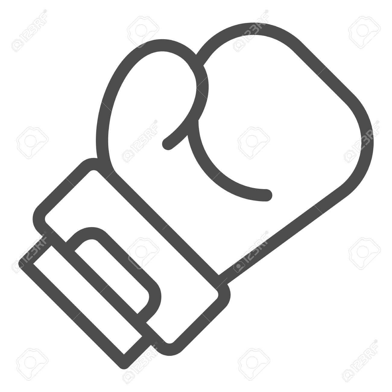 Boxing Glove Line Icon. Sport Equipment Vector Illustration Isolated On  White. Box Outline Style Design, Designed For Web And App. Royalty Free  SVG, Cliparts, Vectors, And Stock Illustration. Image 116520377.